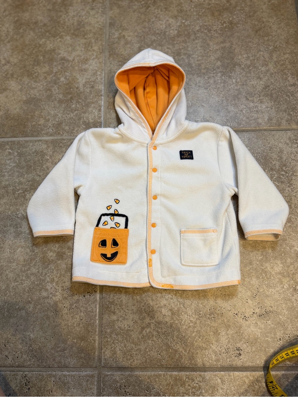 Y2K Baby Healthtex Halloween Fleece Hooded Jacket 18M